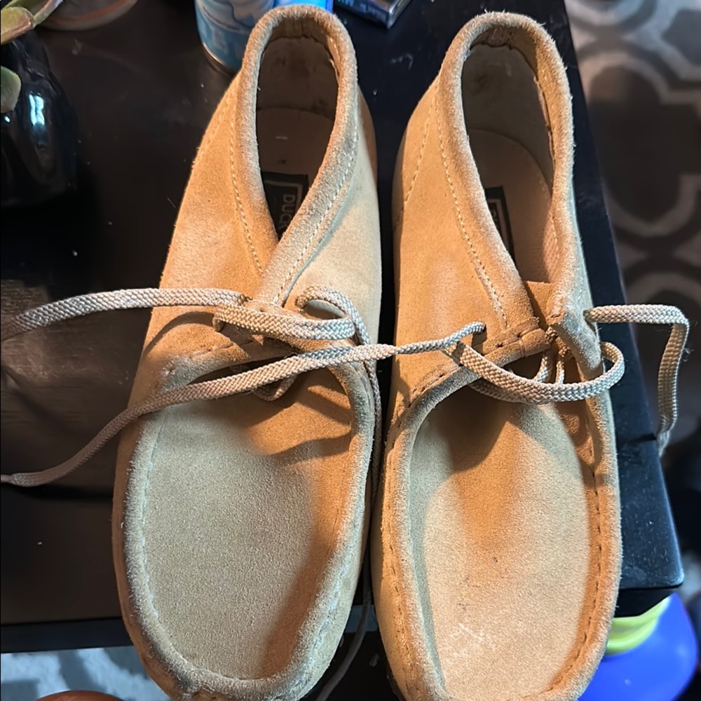 Duck Head Tan Suede Moccasins